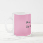 制御引用文によって曇らされるマグの神 フロストグラスマグカップ (左)