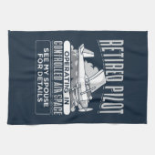 制御空退職した気宇宙で作動するパイロット キッチンタオル (横)