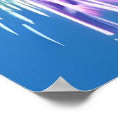 制服と花火のパンダ | AIアートポスター ポスター (角)