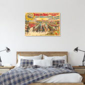 制服を着た男たちが馬に乗って来る大パレード キャンバスプリント (インサイチュ (寝室))