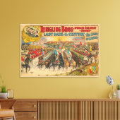 制服を着た男たちが馬に乗って来る大パレード キャンバスプリント (インサイチュ (リビング))