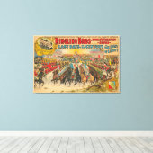 制服を着た男たちが馬に乗って来る大パレード キャンバスプリント (インサイチュ (ウッドフロア))