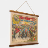 制服を着た男たちが馬に乗って来る大パレード 吊り下げ型タペストリー (傾斜あり)