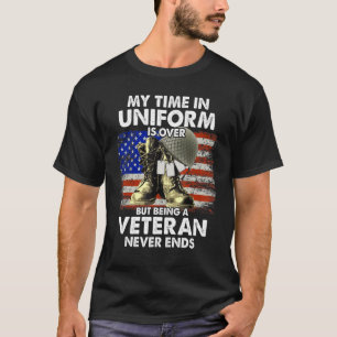 制服を着た私の時間は終わったが、退役軍人である Tシャツ