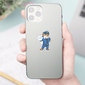制服を着た警察官としての犬 シール (スマートフォン)