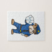 制服を着た警察官としての犬 ジグソーパズル (横)