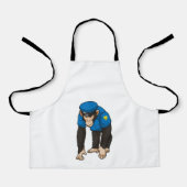 制服を着た警察官としての猿 エプロン (正面)