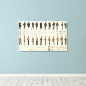 制服、米国、CS軍 キャンバスプリント (インサイチュ (ウッドフロア))