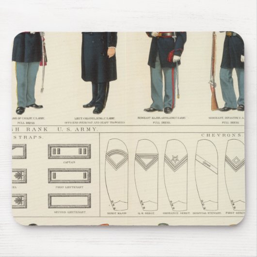 制服、米国、CS軍 マウスパッド (正面)
