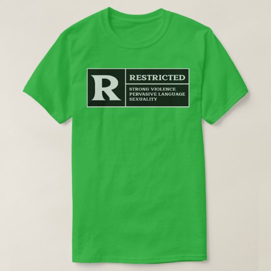 制限された強い暴力普及言語第60 Tシャツ (デザイン正面)