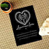 制限なく愛する以下に自分の言葉を書く サンキューカード