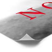 制限なし感動的白黒ウズアートワーク ポスター (角)