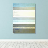 '制限なし'青い抽象芸術アート キャンバスプリント (インサイチュ (ウッドフロア))