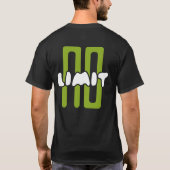 "制限なし"タイポグラフィストリートウェア Tシャツ (裏面)
