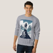 制限なし、単なる結果:自分の山に登る スウェットシャツ (正面フル)