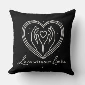 制限のない愛モダンのカスタム色 クッション (正面)