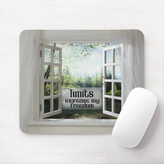 制限は私の自由を増加 – モチベーション肯定 マウスパッド (マウス)