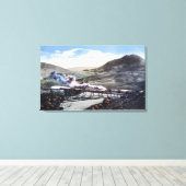 制限付きレール、馬蹄曲線 キャンバスプリント (インサイチュ (ウッドフロア))