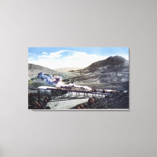 制限付きレール、馬蹄曲線 キャンバスプリント (正面)