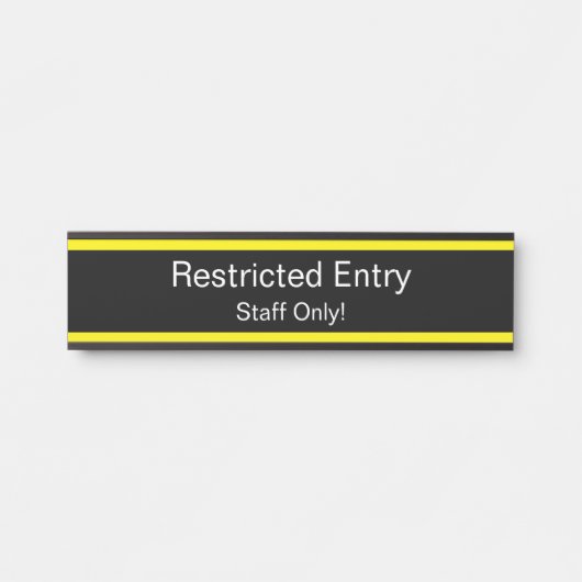 「制限付き入力」記号 サインプレート (正面)