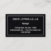 制限付き平行名刺 名刺 (正面)