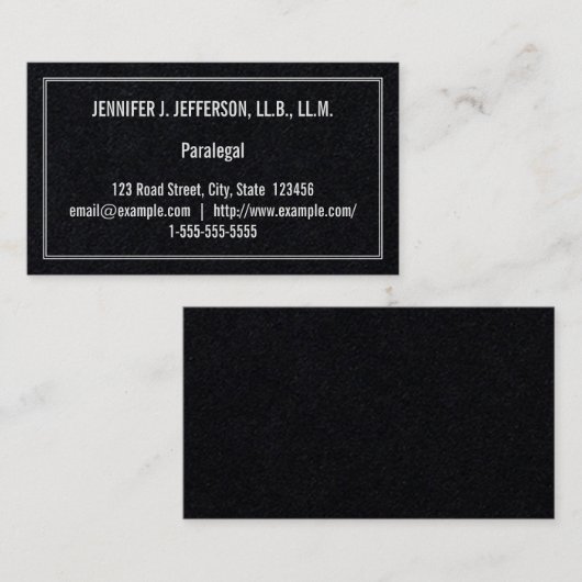 制限付き平行名刺 名刺 (正面/裏面)