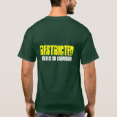 制限付き Tシャツ (裏面)