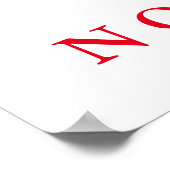 制限感動的なし白黒ホースポップ・アートのアート ポスター (角)