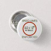 制限速度の実施されたボタン 缶バッジ (正面&裏面)