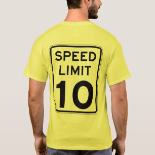 制限速度10: 背部: 多数のスタイルか色 Tシャツ