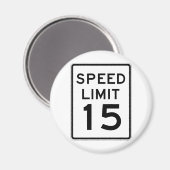 制限速度15通り記号 マグネット (正面/裏面)