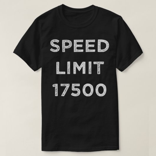 制限速度17500プレミアム Tシャツ (デザイン正面)