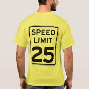 制限速度25: 背部: 多数のスタイルか色 Tシャツ