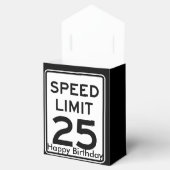 制限速度25mph誕生日標識 フェイバーボックス (オープン)