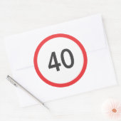制限速度40 ラウンドシール (封筒)
