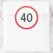 制限速度40 ラウンドシール (バッグ)