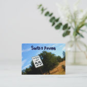 制限速度55のぽっちゃりした名刺 名刺 (スタンド正面)