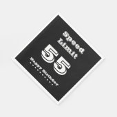 制限速度55/ハッピーバースデー – 紙ナプキン スタンダードランチョンナプキン (角)