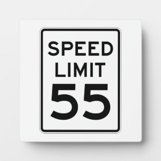 制限速度55 MPH記号 フォトプラーク
