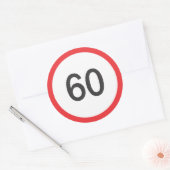 制限速度60 ラウンドシール (封筒)