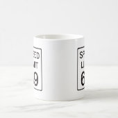 制限速度69 コーヒーマグカップ (中央)