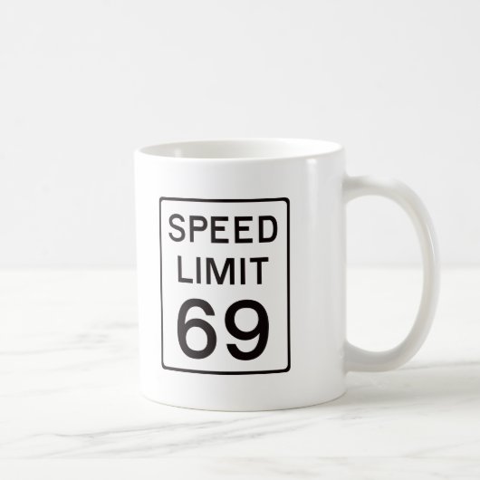 制限速度69 コーヒーマグカップ (右)