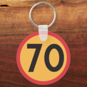 制限速度70 キーホルダー (正面)