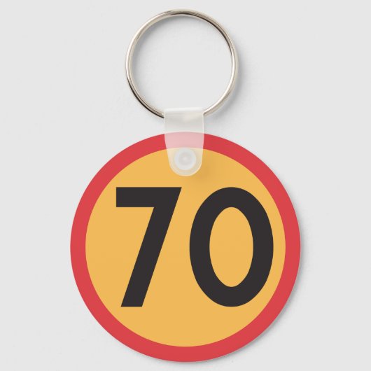 制限速度70 キーホルダー (裏面)