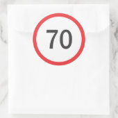 制限速度70 ラウンドシール (バッグ)