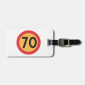 制限速度70 ラゲッジタグ (正面横)