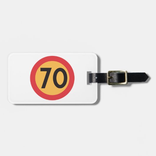 制限速度70 ラゲッジタグ (正面横)
