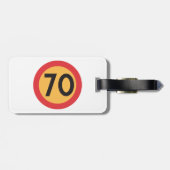 制限速度70 ラゲッジタグ (裏面横)