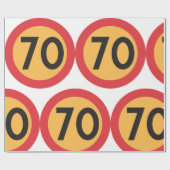 制限速度70 ラッピングペーパー (フラット)