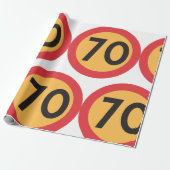 制限速度70 ラッピングペーパー (アンロールド)